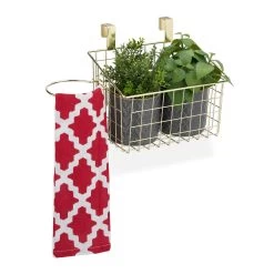 1 X Einhängekorb In Gold - (B)38x (H)22,5 X (T)20 Cm -Relaxdays relaxdays 1 x einhangekorb in gold b 38x h 22 5 x t 20 cm 7