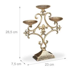 1 X Kerzenständer In Gold - (B)23x (H)28,5 X (T)7,5 Cm 11 1 X Kerzenständer In Gold - (B)23x (H)28,5 X (T)7,5 Cm -Relaxdays relaxdays 1 x kerzenstander in gold b 23x h 28 5 x t 7 5 cm 3