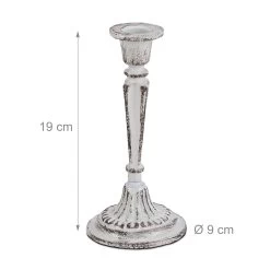 1 X Kerzenständer In Weiß -Relaxdays relaxdays 1 x kerzenstander in weiss 3