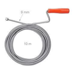 1 X Rohrreinigungsspirale In Silber - (L)10 M -Relaxdays relaxdays 1 x rohrreinigungsspirale in silber l 10 m 3