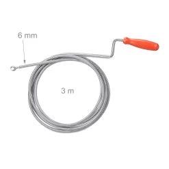 1 X Rohrreinigungsspirale In Silber - (L)3 M 11 1 X Rohrreinigungsspirale In Silber - (L)3 M -Relaxdays relaxdays 1 x rohrreinigungsspirale in silber l 3 m 3