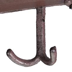 1 X Wandgarderobe In Braun - (B)39x (H)23 X (T)11,5 Cm -Relaxdays relaxdays 1 x wandgarderobe in braun b 39x h 23 x t 11 5 cm 6