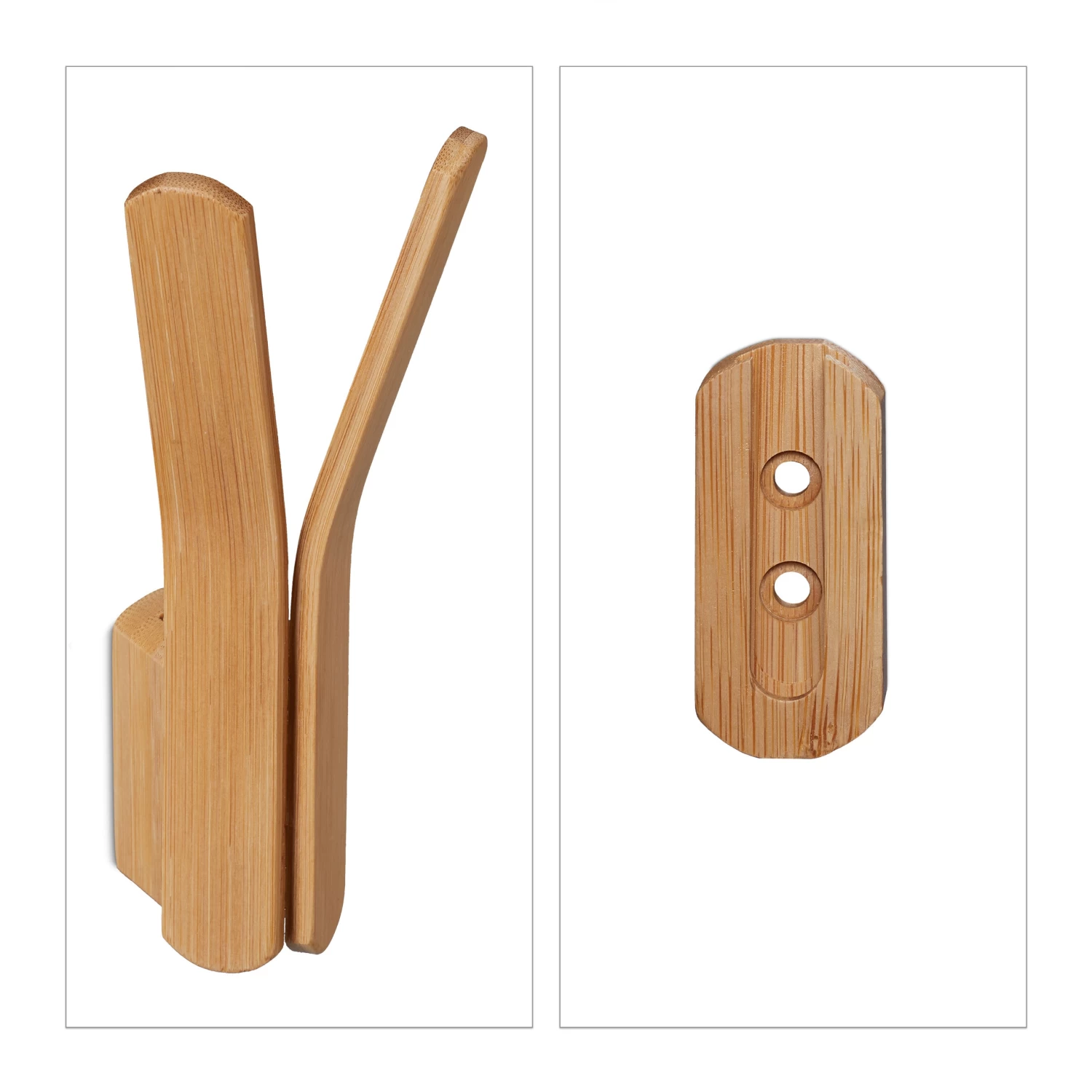 1 X Wandhaken "doppelt" In Natur 1 1 X Wandhaken "doppelt" In Natur