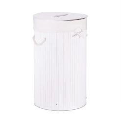 1 X Wäschekorb In Weiß - (H)65 X Ø41 Cm