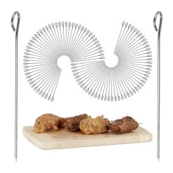 100x Rouladennadeln In Silber -Relaxdays relaxdays 100x rouladennadeln in silber 2