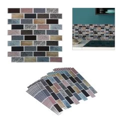 10x Fliesenaufkleber "Design A" In Mehrfarbig -Relaxdays relaxdays 10x fliesenaufkleber design a in mehrfarbig 7