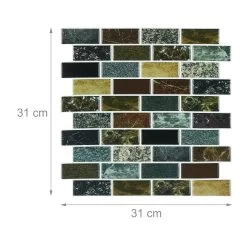 10x Fliesenaufkleber "Design B" In Mehrfarbig -Relaxdays relaxdays 10x fliesenaufkleber design b in mehrfarbig 3