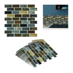 10x Fliesenaufkleber "Design B" In Mehrfarbig -Relaxdays relaxdays 10x fliesenaufkleber design b in mehrfarbig 7