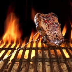 10x Grillspieß In Silber/ Natur - 80 Cm -Relaxdays relaxdays 10x grillspiess in silber natur 80 cm 4