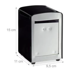 10x Serviettenspender In Schwarz -Relaxdays relaxdays 10x serviettenspender in schwarz 3