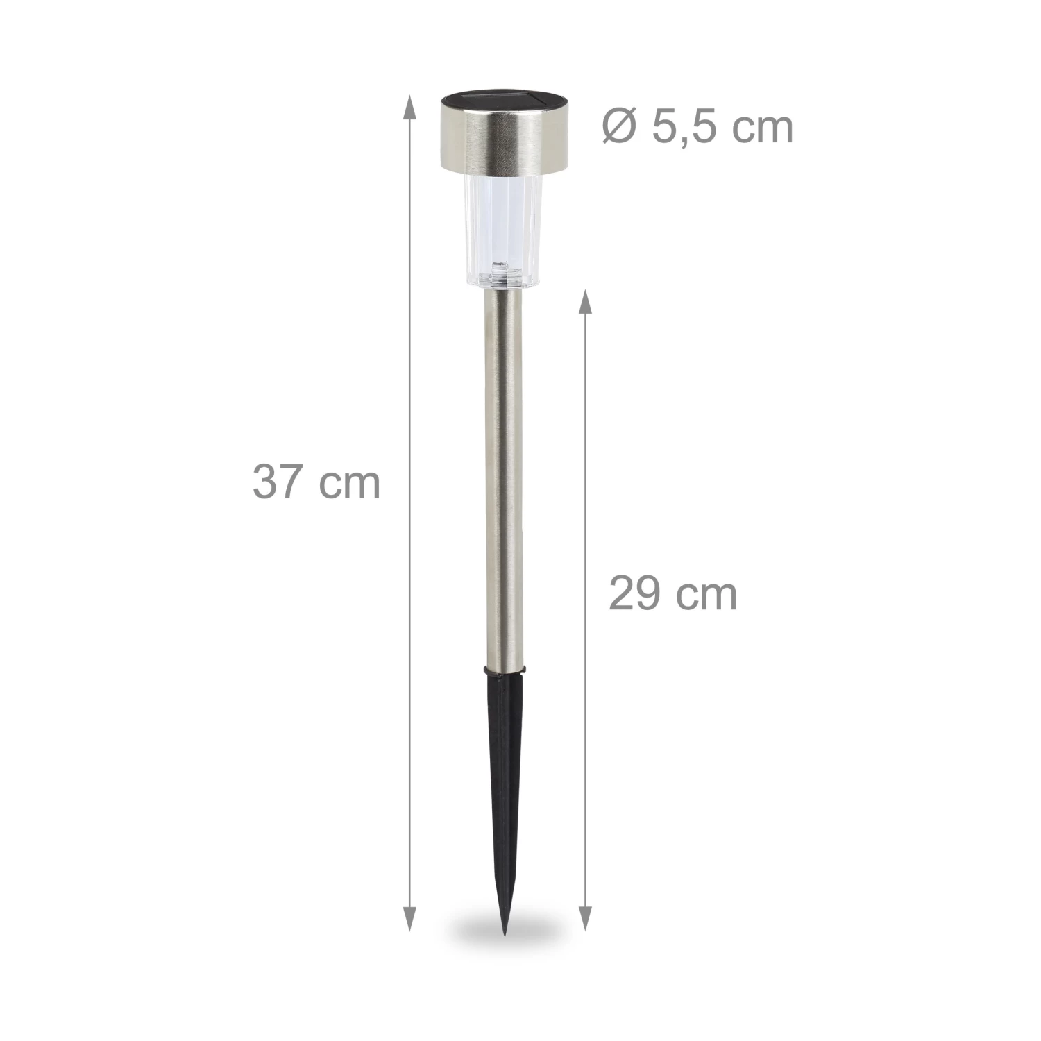 10x Solarleuchte "Farbwechsel" In Silber 4 10x Solarleuchte "Farbwechsel" In Silber – Bild 4