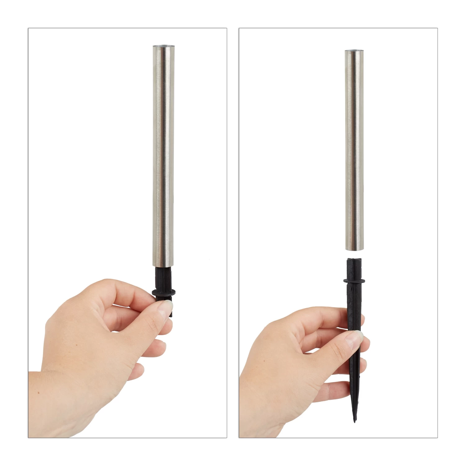 10x Solarleuchte "Farbwechsel" In Silber 6 10x Solarleuchte "Farbwechsel" In Silber – Bild 6