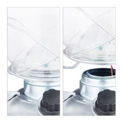 10x Sturmlaterne LED In Silber -Relaxdays relaxdays 10x sturmlaterne led in silber 6