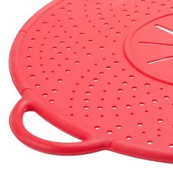 10x Überkochschutz In Rot - Ø 30 Cm -Relaxdays relaxdays 10x uberkochschutz in rot o 30 cm 2