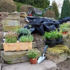 10x Unkrautvlies In Schwarz -Relaxdays relaxdays 10x unkrautvlies in schwarz 4