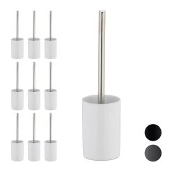 10x WC-Garnitur In Weiß