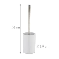 10x WC-Garnitur In Weiß -Relaxdays relaxdays 10x wc garnitur in weiss 3