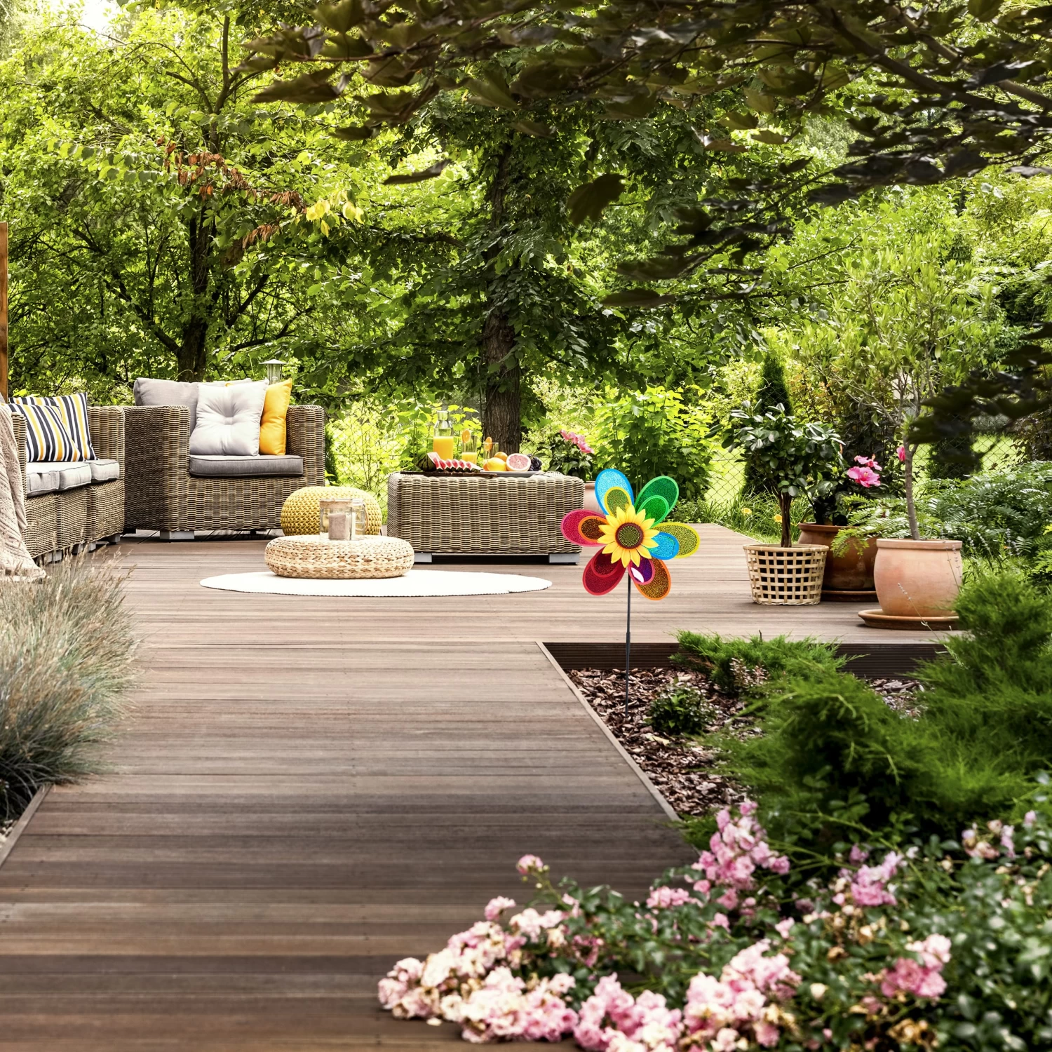 10x Windrad In Bunt - (B)37,5 X (H)74,5 X (T)14 Cm 2 10x Windrad In Bunt - (B)37,5 X (H)74,5 X (T)14 Cm – Bild 2