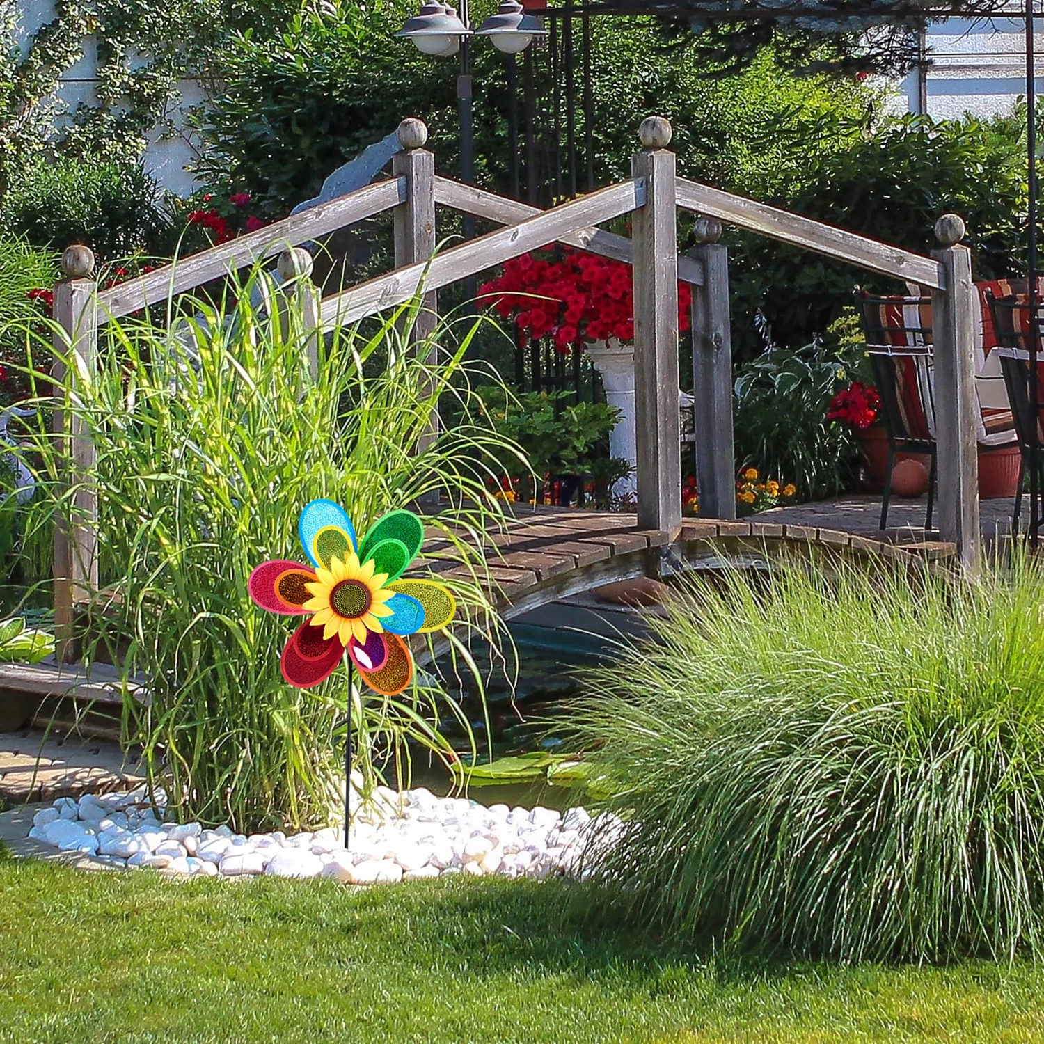 10x Windrad In Bunt - (B)37,5 X (H)74,5 X (T)14 Cm 5 10x Windrad In Bunt - (B)37,5 X (H)74,5 X (T)14 Cm – Bild 5