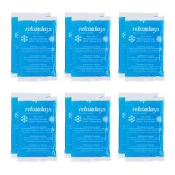 12 X Kühlpad In Blau - (B)9 X (T)15 Cm