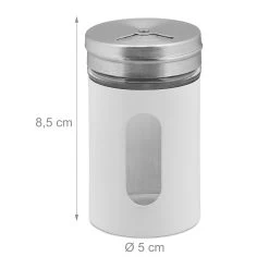 12x Gewürzstreuer In Weiß/ Silber - (H)8,5 X Ø5 Cm 11 12x Gewürzstreuer In Weiß/ Silber - (H)8,5 X Ø5 Cm -Relaxdays relaxdays 12x gewurzstreuer in weiss silber h 8 5 x o5 cm 3