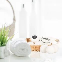 12x Trocknerbälle In Weiß -Relaxdays relaxdays 12x trocknerballe in weiss 2