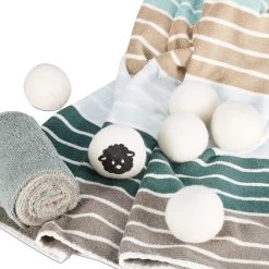 12x Trocknerbälle In Weiß -Relaxdays relaxdays 12x trocknerballe in weiss 5