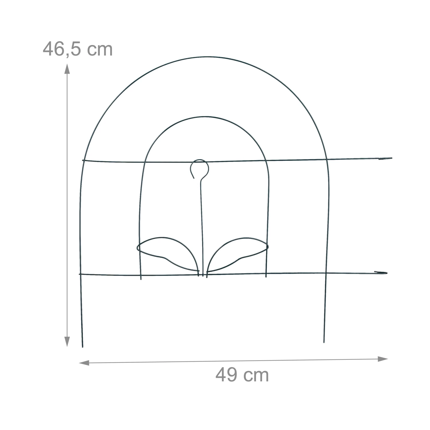 15tlg. Beetzaun Set In Grün - (B)735 X (H)34,5 Cm 4 15tlg. Beetzaun Set In Grün - (B)735 X (H)34,5 Cm – Bild 4