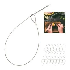 16x Grillspieße In Silber -Relaxdays relaxdays 16x grillspiesse in silber 6