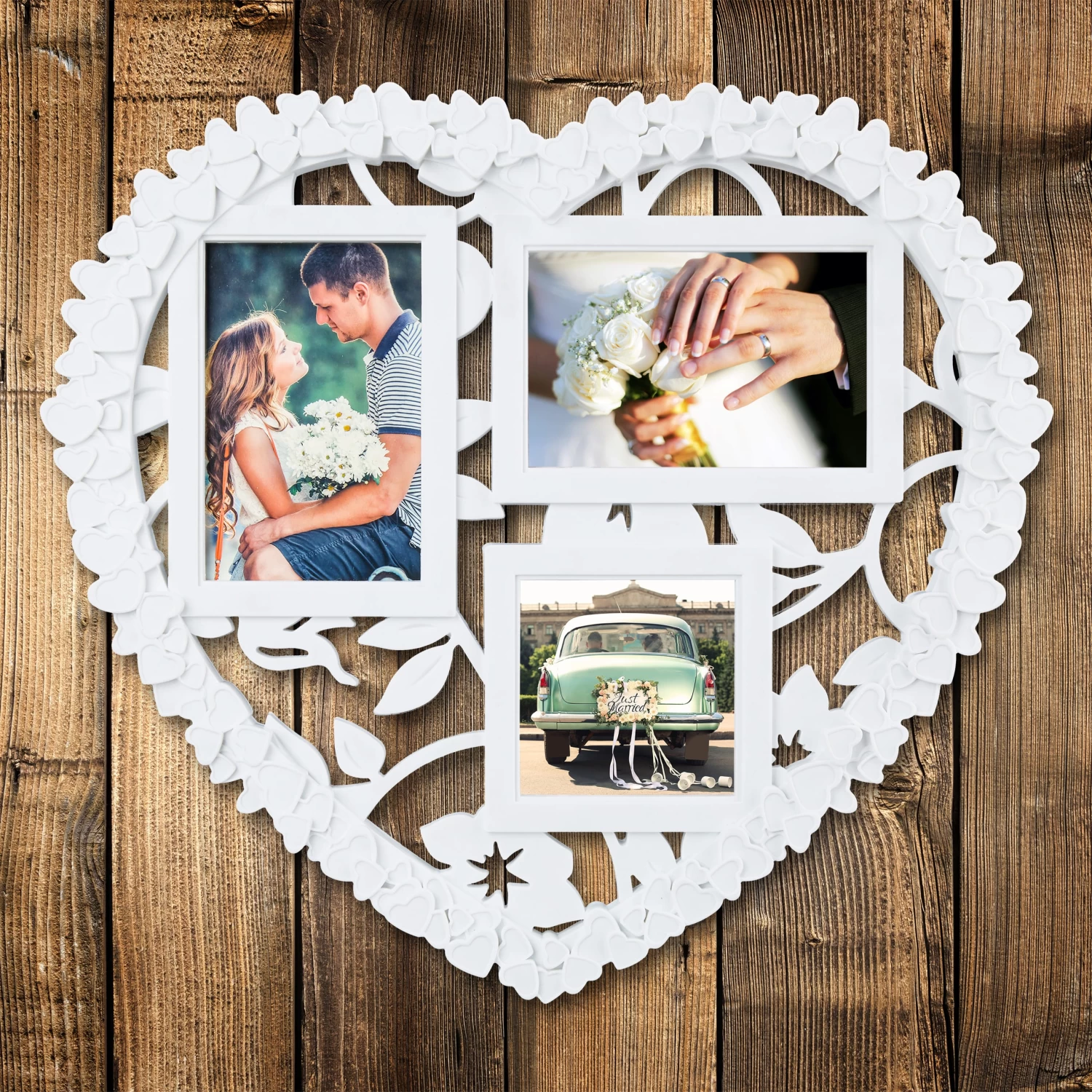 1x Herz Bilderrahmen In Weiß 3 1x Herz Bilderrahmen In Weiß – Bild 3