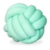 1x Knotenkissen In Mint - Ø 25 Cm