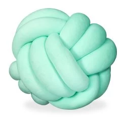 1x Knotenkissen In Mint - Ø 25 Cm