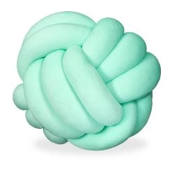 1x Knotenkissen In Mint - Ø 25 Cm -Relaxdays relaxdays 1x knotenkissen in mint o 25 cm 7