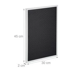 1x Letterboard In Weiß - 30 X 45 Cm 11 1x Letterboard In Weiß - 30 X 45 Cm -Relaxdays relaxdays 1x letterboard in weiss 30 x 45 cm 3