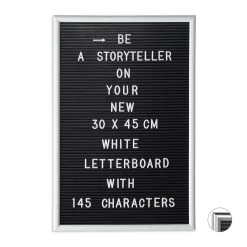 1x Letterboard In Weiß - 30 X 45 Cm 15 1x Letterboard In Weiß - 30 X 45 Cm -Relaxdays relaxdays 1x letterboard in weiss 30 x 45 cm 7