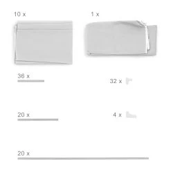 1x Schuhregal In Weiß - (B)87 X (H)90,5 X (T)29,5 Cm -Relaxdays relaxdays 1x schuhregal in weiss b 87 x h 90 5 x t 29 5 cm 6