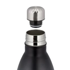 1x Thermo Trinkflasche In Schwarz -Relaxdays relaxdays 1x thermo trinkflasche in schwarz 6