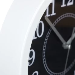 1x Wanduhr In Weiß - Ø 20 Cm -Relaxdays relaxdays 1x wanduhr in weiss o 20 cm 5