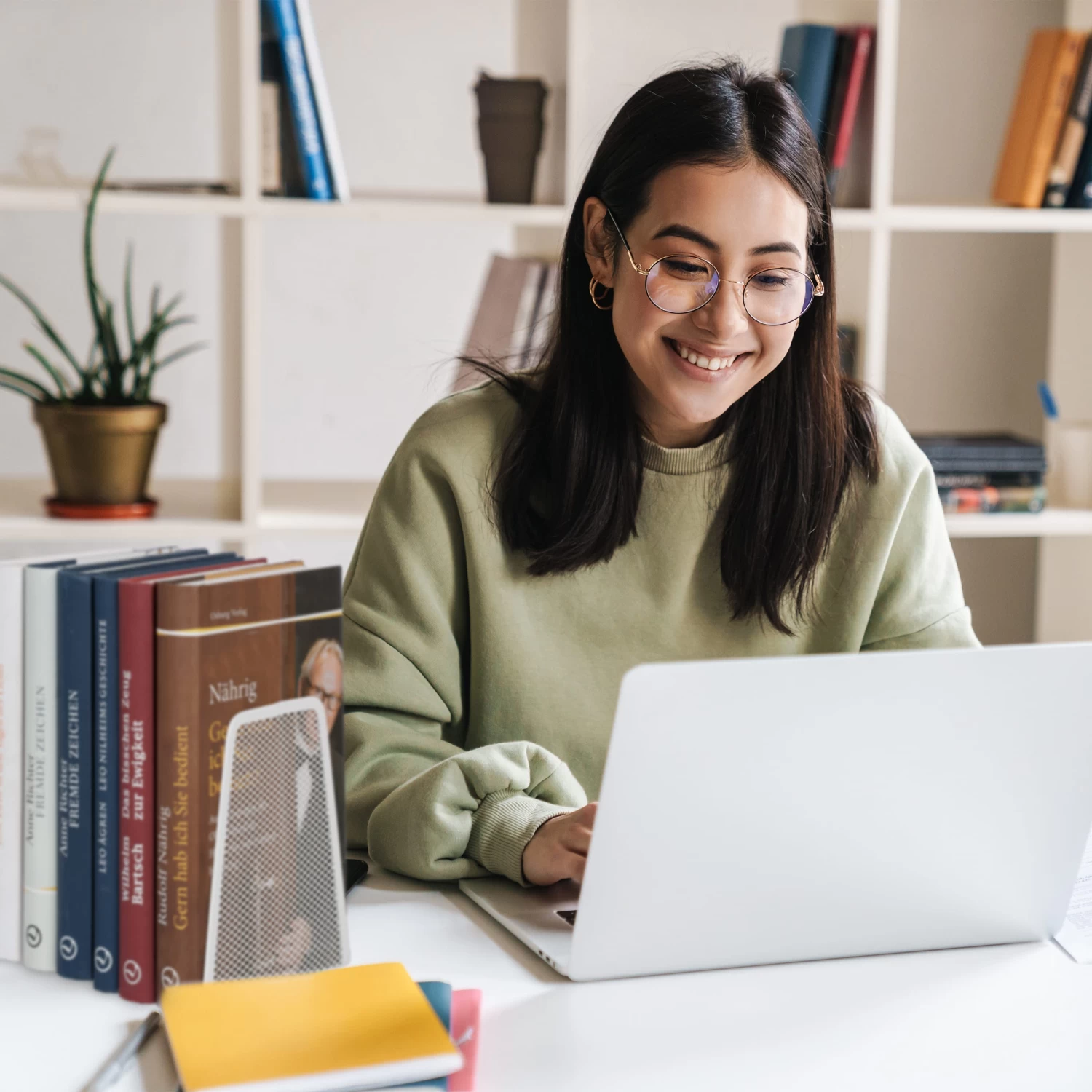 2 X Buchstütze In Weiß - (B)9 X (H)14 X (T)12 Cm 3 2 X Buchstütze In Weiß - (B)9 X (H)14 X (T)12 Cm – Bild 3