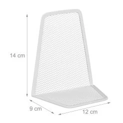 2 X Buchstütze In Weiß - (B)9 X (H)14 X (T)12 Cm 11 2 X Buchstütze In Weiß - (B)9 X (H)14 X (T)12 Cm -Relaxdays relaxdays 2 x buchstutze in weiss b 9 x h 14 x t 12 cm 3