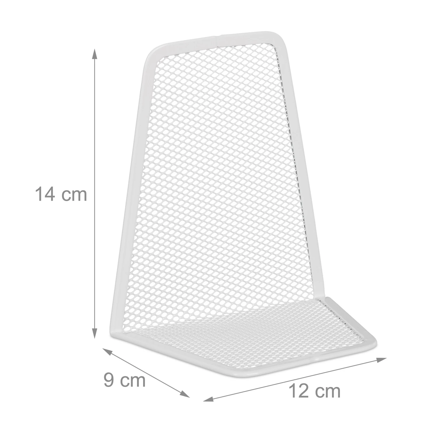 2 X Buchstütze In Weiß - (B)9 X (H)14 X (T)12 Cm 4 2 X Buchstütze In Weiß - (B)9 X (H)14 X (T)12 Cm – Bild 4