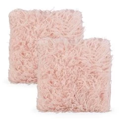 2 X Fellkissen In Rosa - (B)45 X (T)45 Cm -Relaxdays relaxdays 2 x fellkissen in rosa b 45 x t 45 cm 7