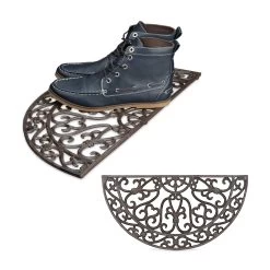 2 X Fußabtreter In Bronze - (B)60 X (T)31 Cm -Relaxdays relaxdays 2 x fussabtreter in bronze b 60 x t 31 cm 6