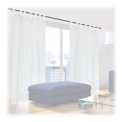 2 X Gardine In Weiß - (B)140 X (H)175 Cm -Relaxdays relaxdays 2 x gardine in weiss b 140 x h 175 cm 7