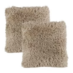 2 X Kissen In Hellbraun -Relaxdays relaxdays 2 x kissen in hellbraun 7