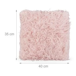 2 X Kissen In Rosa - 35 X 40 Cm -Relaxdays relaxdays 2 x kissen in rosa 35 x 40 cm 3