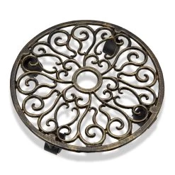 2 X Pflanzenroller In Bronze - Ø 33,5 Cm -Relaxdays relaxdays 2 x pflanzenroller in bronze o 33 5 cm 2