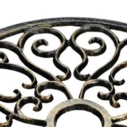 2 X Pflanzenroller In Bronze - Ø 33,5 Cm -Relaxdays relaxdays 2 x pflanzenroller in bronze o 33 5 cm 4