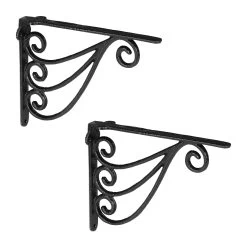 2 X Regalwinkel In Schwarz - (B)4 X (H)23,5 X (T)18 Cm -Relaxdays relaxdays 2 x regalwinkel in schwarz b 4 x h 23 5 x t 18 cm 7