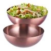 2 X Salatschüssel In Kupfer - (H)12 X Ø 31,5 Cm